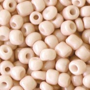 Seed beads 6/0 (4mm) Latte beige